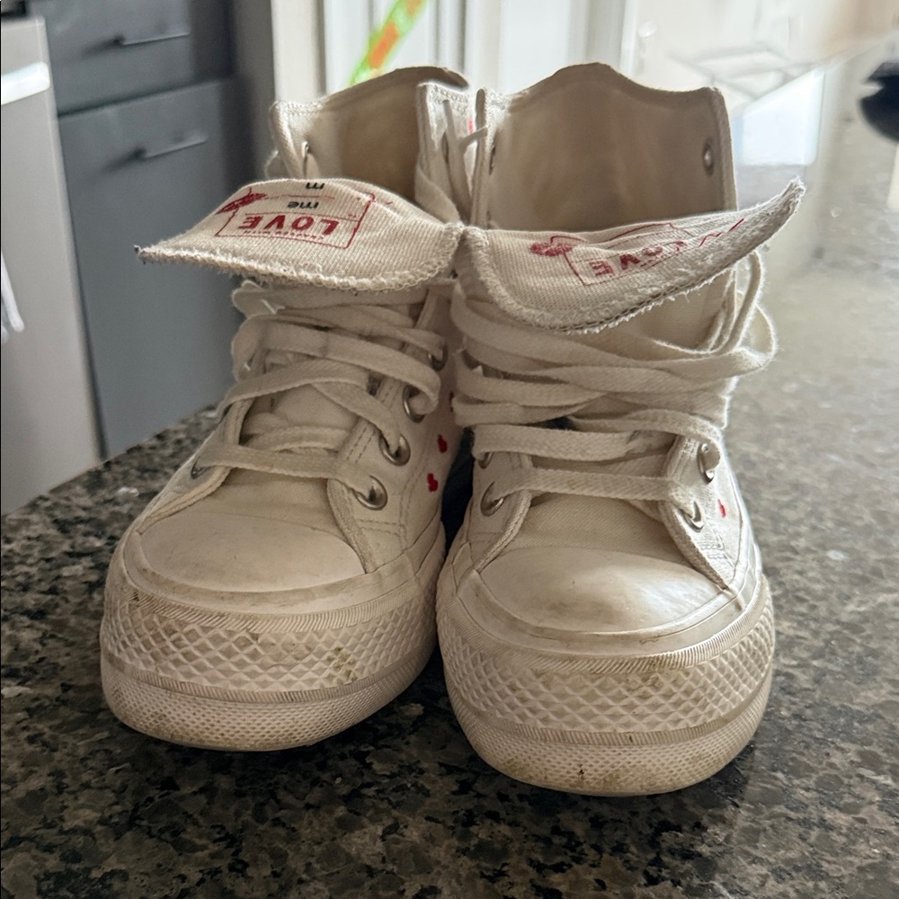 Crafted with Love White High-Top Women's Converse